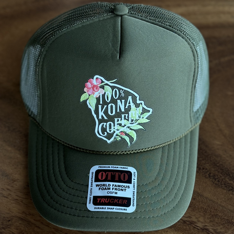 100% Kona Coffee Trucker Hat