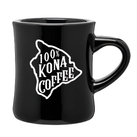 100% Kona Coffee Diner Mug - Kona Mountain Coffee
