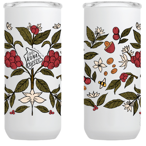 100% Kona Coffee Stainless Steel Tumbler - Kona Mountain Coffee