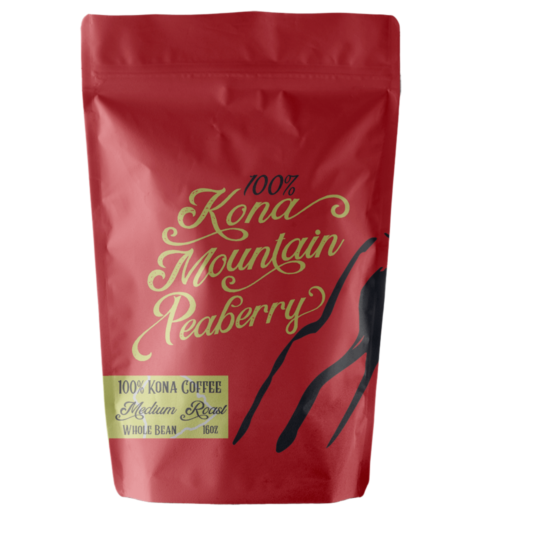 100% Kona Coffee Peaberry Medium Roast - Rare 100% Kona Coffee Peaberry Medium Roast - Rare