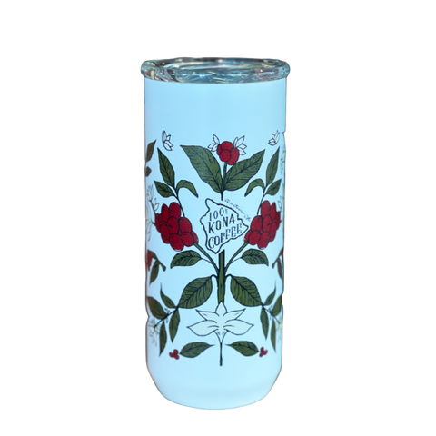 100% Kona Coffee Stainless Steel Tumbler - Kona Mountain Coffee