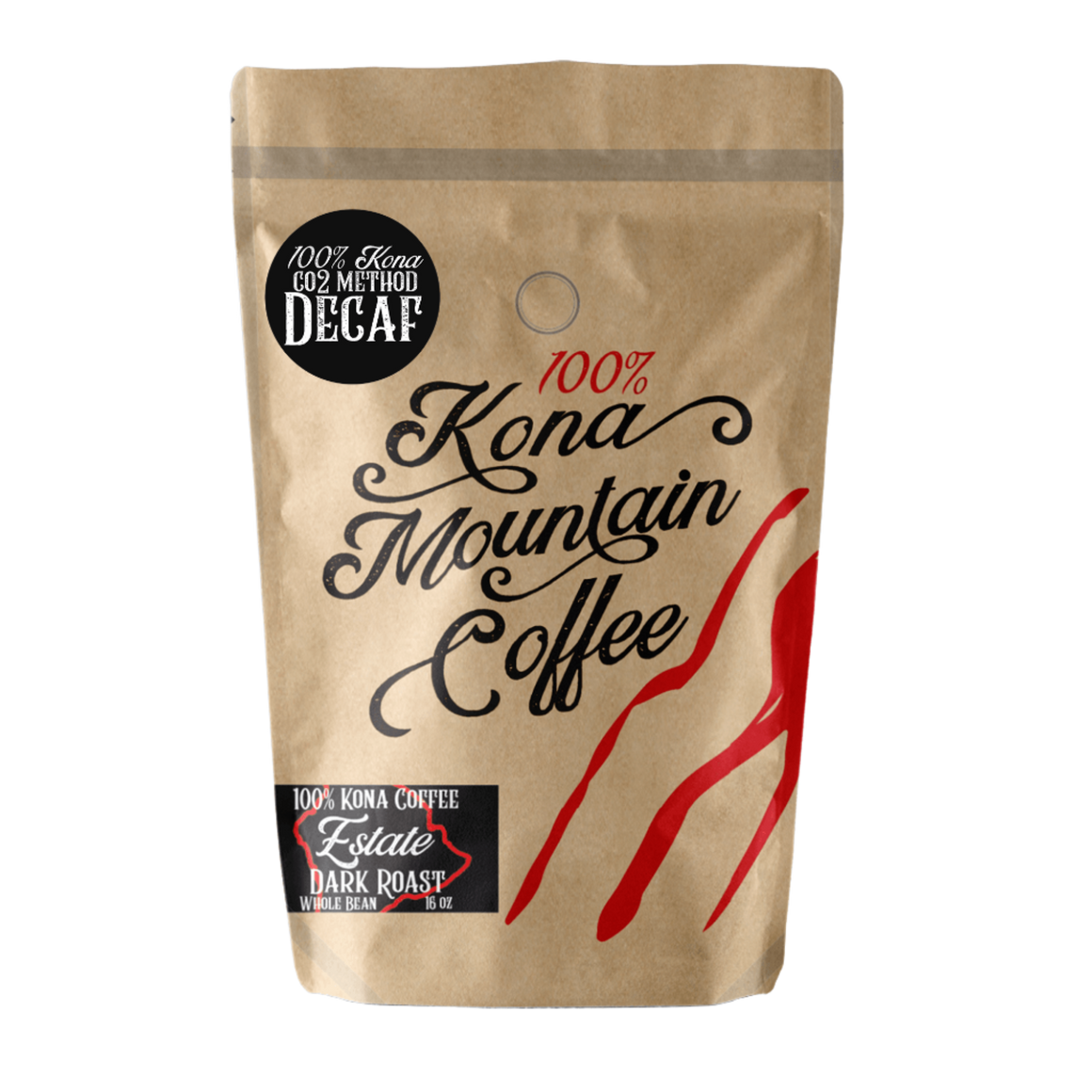 100% Kona Decaf Dark Roast - Kona Mountain Coffee