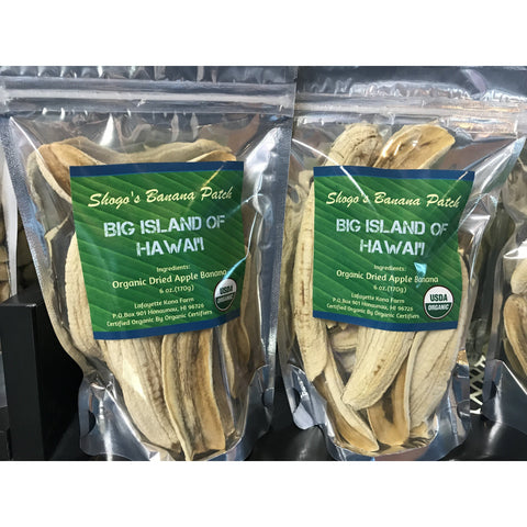 Organic Dried Apple Banana - Kona Mountain Coffee