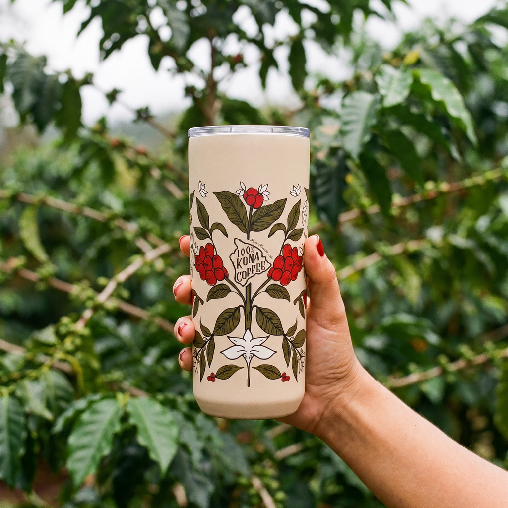 100% Kona Coffee Stainless Steel Tumbler