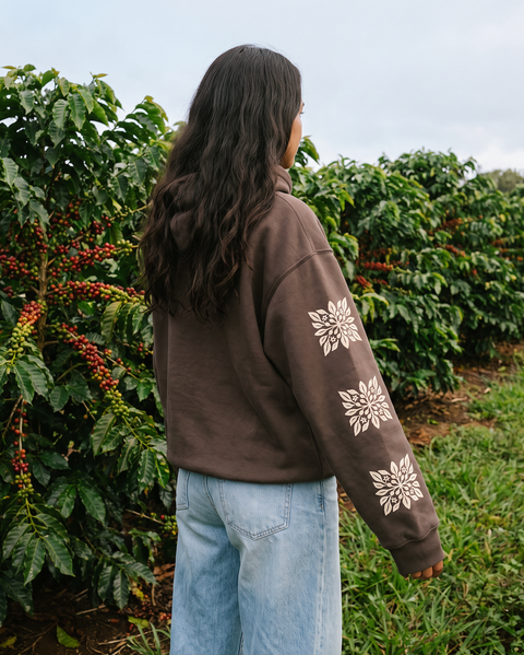 Women's Hawaiian Coffee Quilt Hoodie