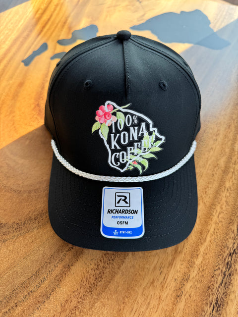 100% Kona Coffee Trucker Hat - Kona Mountain Coffee