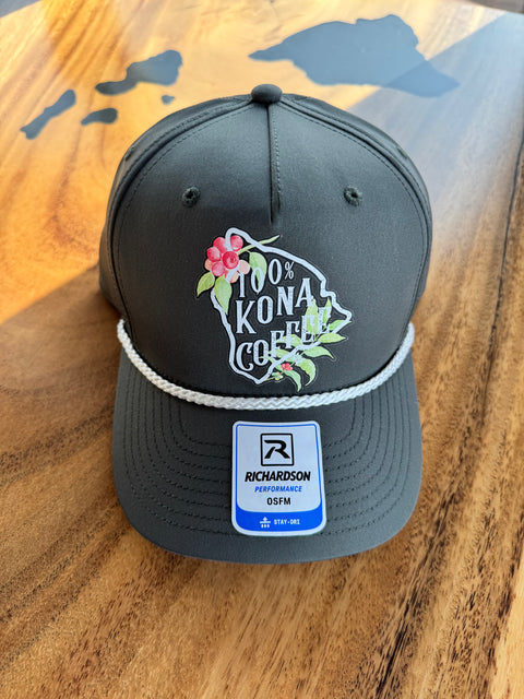 100% Kona Coffee Trucker Hat - Kona Mountain Coffee