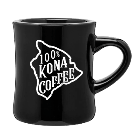 100% Kona Coffee Diner Mug - Kona Mountain Coffee