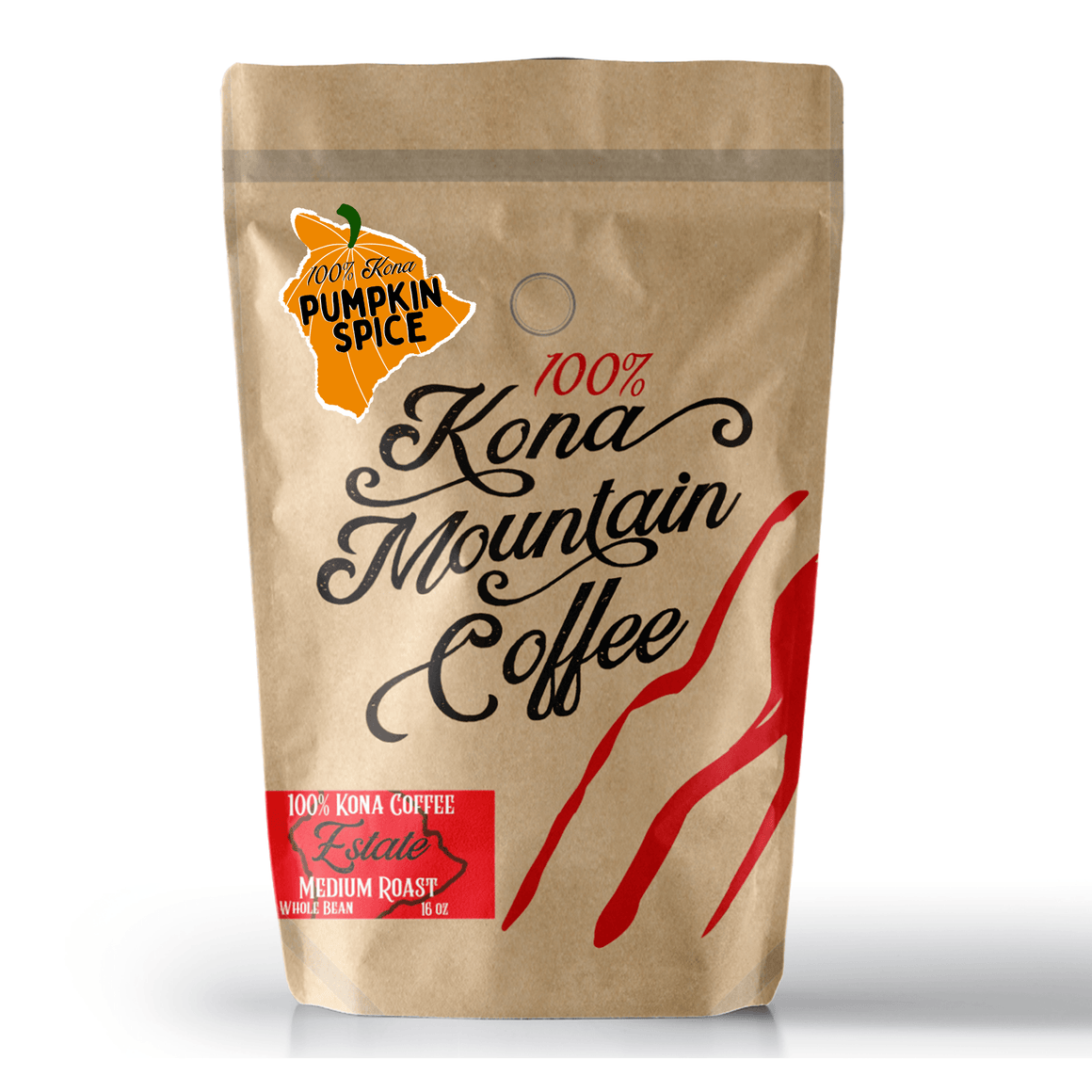 100% Kona Pumpkin Spice Coffee - Kona Mountain Coffee