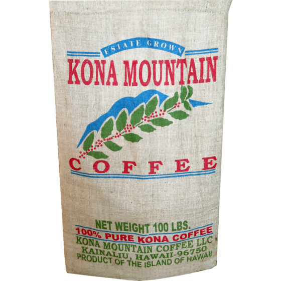 Kona Coffee Burlap Bag - Kona Mountain Coffee
