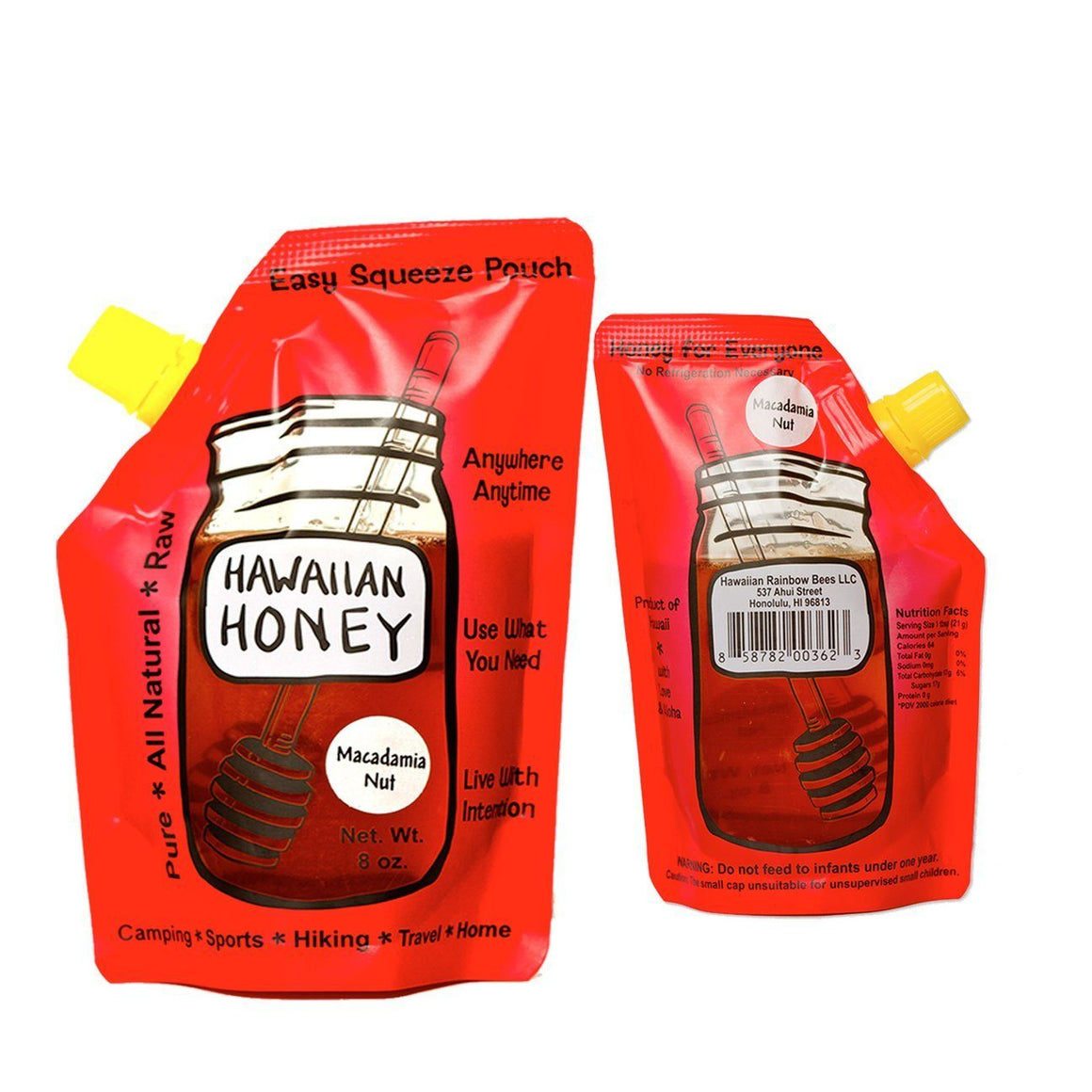 Hawaii Rainbow Bees Honey Pouch - Kona Mountain Coffee